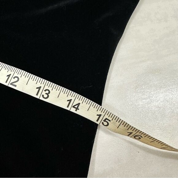 Vintage Scott McClintock Black Velvet Maxi Holiday Bodycon Prom Formal Dress - Picture 9 of 12